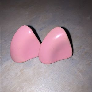 Vintage triangle metal earrings